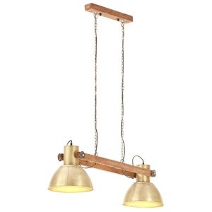 vidaXL Industriálna závesná lampa 25 W mosadzná 109 cm E27