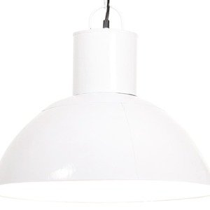 vidaXL Závesná lampa 25 W, biela, okrúhla 48 cm E27