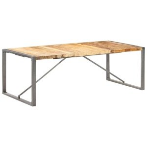 vidaXL Jedálenský stôl 220x100x75 cm masívne surové mangovníkové drevo