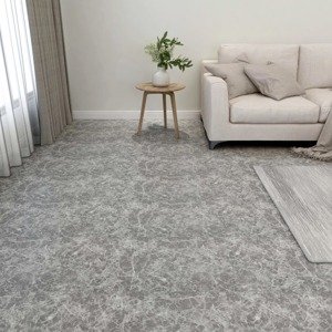 vidaXL Samolepiace podlahové dosky 55 ks, PVC 5,11 m², betónovo sivé