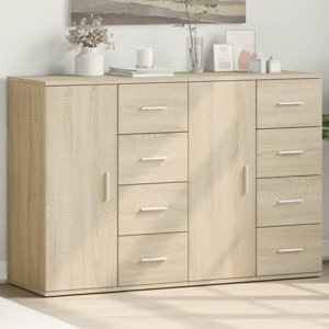 vidaXL Komody 2 ks dub somoma 59x39x80 cm kompozitné drevo