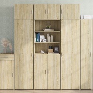 vidaXL Vysoká skrinka dub sonoma 70x42,5x185 cm kompozitné drevo