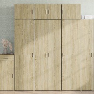 vidaXL Vysoká skrinka dub sonoma 70x42,5x185 cm kompozitné drevo