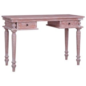 vidaXL Písací stôl 115x50x78 cm masívne mahagónové drevo