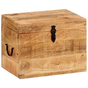 vidaXL Úložný box 39x28x31 cm mangovníkový masív