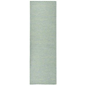 vidaXL Vonkajší koberec s plochým tkaním 80x250 cm tyrkysový