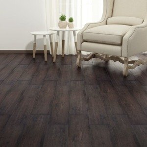 vidaXL Samolepiace podlahové dosky z PVC 2,51 m² 2 mm tmavohnedý