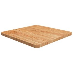 vidaXL Štvorcová stolová doska bledohnedá 50x50x2,5 cm lakovaný dub
