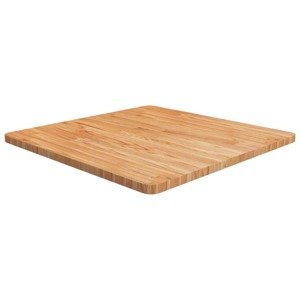 vidaXL Štvorcová stolová doska bledohnedá 70x70x2,5 cm lakovaný dub