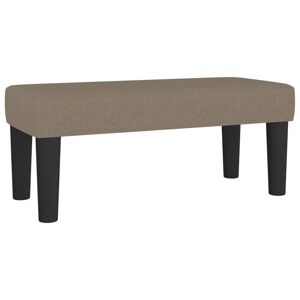 vidaXL Lavička sivohnedá 70x30x30 cm látka