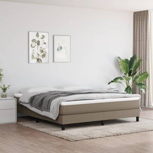 vidaXL Matrac s taštičkovými pružinami sivohnedý 180x200x20 cm látka