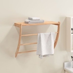 vidaXL Stojany na uteráky 60x25,5x49 cm masívny orech