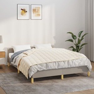 vidaXL Záťažová prikrývka bledokrémová 120x180 cm 5 kg látka