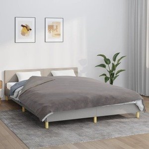 vidaXL Záťažová prikrývka s krytom šedá 200x225 cm 13 kg látka