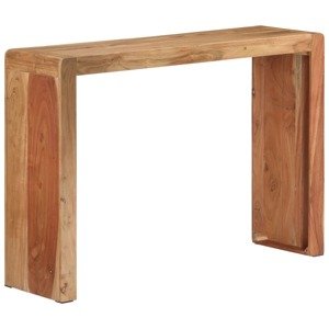 vidaXL Konzolový stolík 110x30x76 cm masívne akáciové drevo