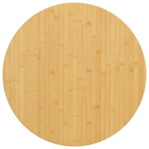 vidaXL Stolová doska Ø70x2,5 cm bambus