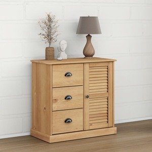 vidaXL Komoda so zásuvkami VIGO 78x40x75 cm borovicový masív