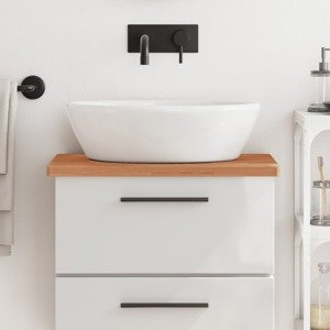 vidaXL Kúpeľňová doska 60x40x2,5 cm masívny buk