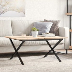 vidaXL Nohy konferenčného stolíka X-rám 80x70x43 cm oceľ
