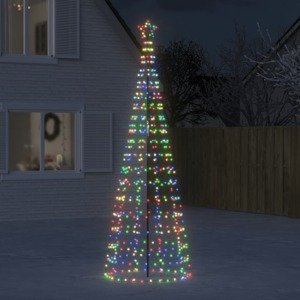 vidaXL LED vianočný stromček s hrotmi 570 LED farebné 300 cm