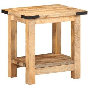 vidaXL Príručný stolík 40x30x40 cm surový mangový masív