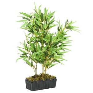 vidaXL Umelý bambusový strom 500 listov 80 cm zelený