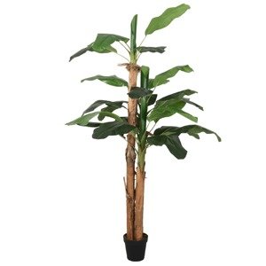 vidaXL Umelý banánový strom 19 listov 180 cm zelený