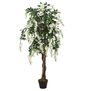 vidaXL Umelý strom vistéria 1470 listov 200 cm zeleno-biela