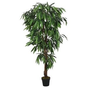 vidaXL Umelý mangový strom 1050 listov 200 cm zelený