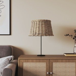vidaXL Tienidlo na lampu hnedé Ø45x28 cm prútené