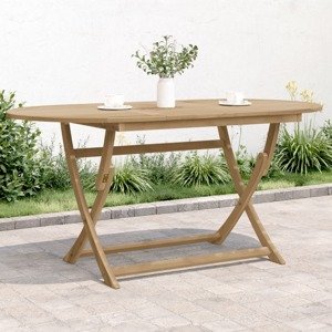 vidaXL Skladací záhradný stôl 160x85x75 cm akáciový masív