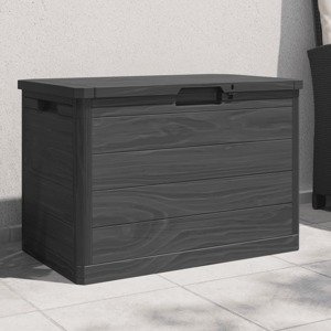 vidaXL Vonkajší box na vankúše antracit 77,5x44,5x53 cm polypropylén