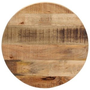 vidaXL Stolová doska Ø 60x1,5 cm okrúhla masívny surový mangovník