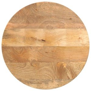vidaXL Stolová doska Ø 50x3,8 cm okrúhla masívne mangovníkové drevo