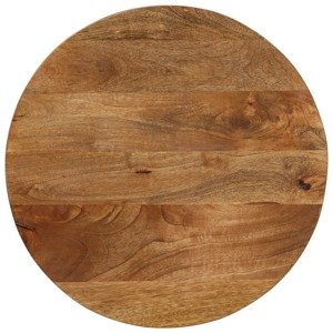 vidaXL Stolová doska Ø 60x3,8 cm okrúhla masívne mangovníkové drevo