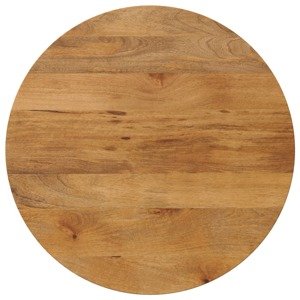 vidaXL Stolová doska Ø 80x3,8 cm okrúhla masívne mangovníkové drevo