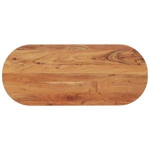 vidaXL Stolová doska 100x40x2,5 cm oválna masívna akácia