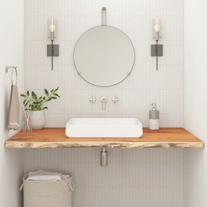 vidaXL Kúpeľňová doska 100x60x2,5 cm obdĺžniková akáciový masív