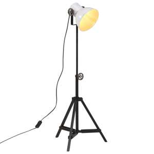 vidaXL Podlahová lampa 25 W biela 35x35x65/95 cm E27