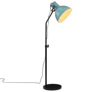 vidaXL Podlahová lampa 25 W šmuhovaná modrá 30x30x90-150 cm E27