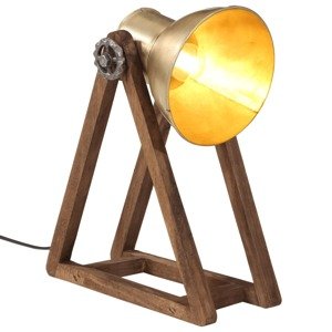 vidaXL Stolová lampa 25 W starožitná mosadzná 30x17x40 cm E27