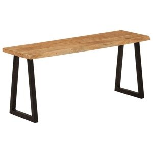 vidaXL Záhradná lavička so živou hranou 105 cm akáciový masív