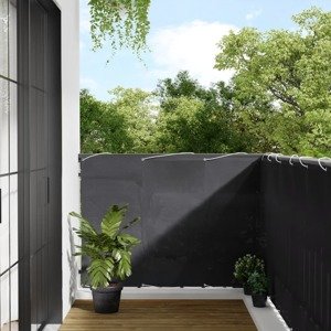 vidaXL Balkónová zástena antracitová 120x1000cm 100 % polyester oxford