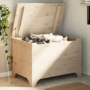 vidaXL Úložný box s vekom RANA 80x49x54 cm borovicový masív