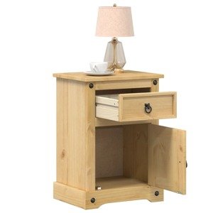 vidaXL Nočný stolík Corona 45x35x64 cm borovicový masív