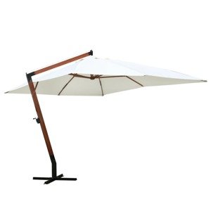 vidaXL Biely slnečník 300 x 400 cm