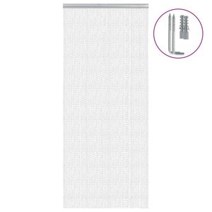 vidaXL Záves na dvere 90x220 cm hliník