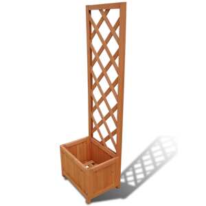 vidaXL Kvetináč s mriežkou na popínavé rastliny 40 x 30 x 135 cm