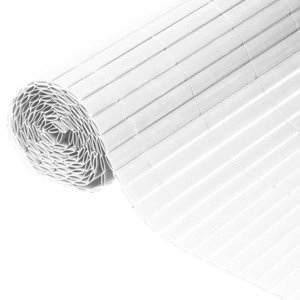 Nature Obojstranná záhradná zástena PVC 1x3 m biela