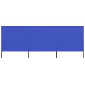 vidaXL 3-panelová zábrana proti vetru látková 400x120 cm azúrovo-modrá